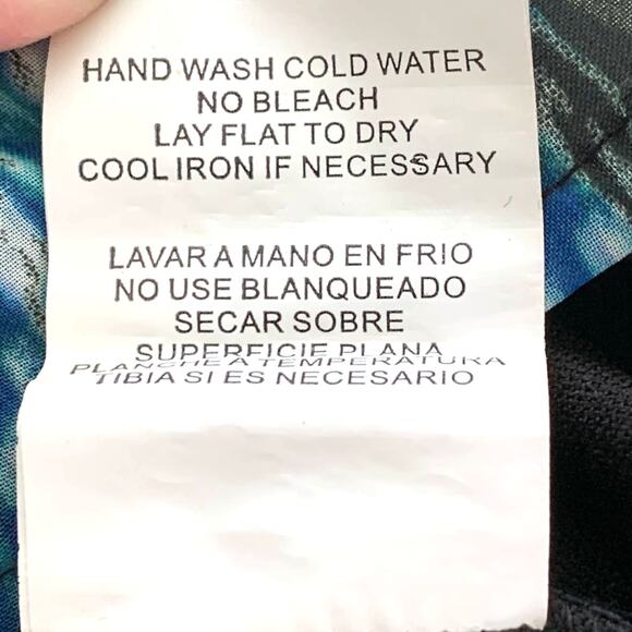 Lily Rose Mini Dress Blue Green Black Print Sleeveless Ruffle Mini Dress Medium - Picture 8 of 9